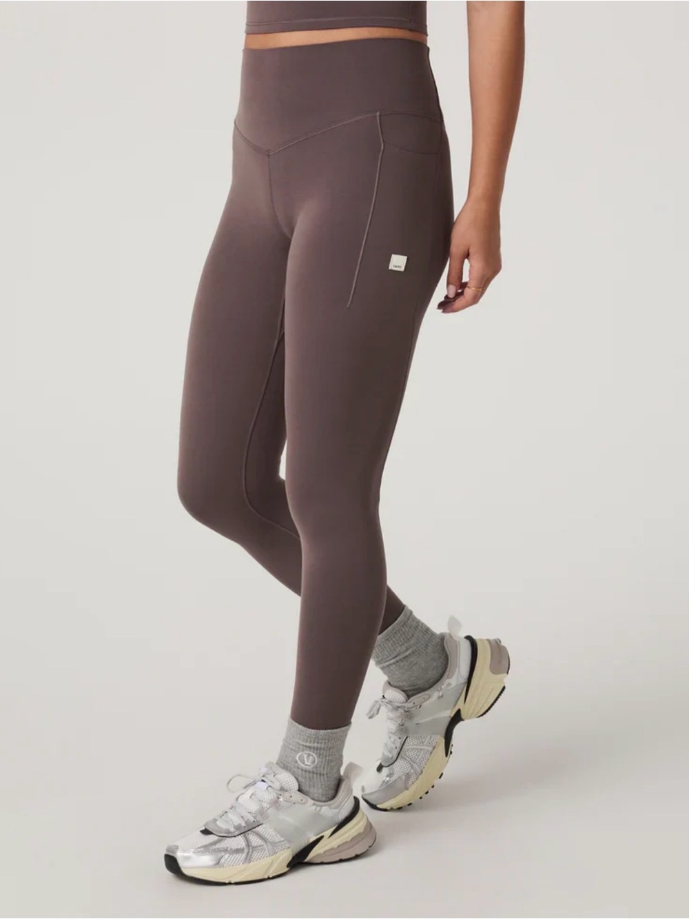 High-Waist Brown Performance Leggings